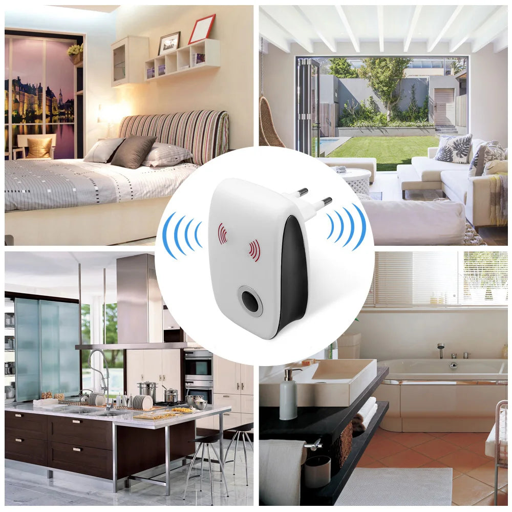 Ultrasound Pest Control Household Pest Repeller Plug Electronic Mosquito Repellent Indoor Cockroach Mosquito Insect Killer