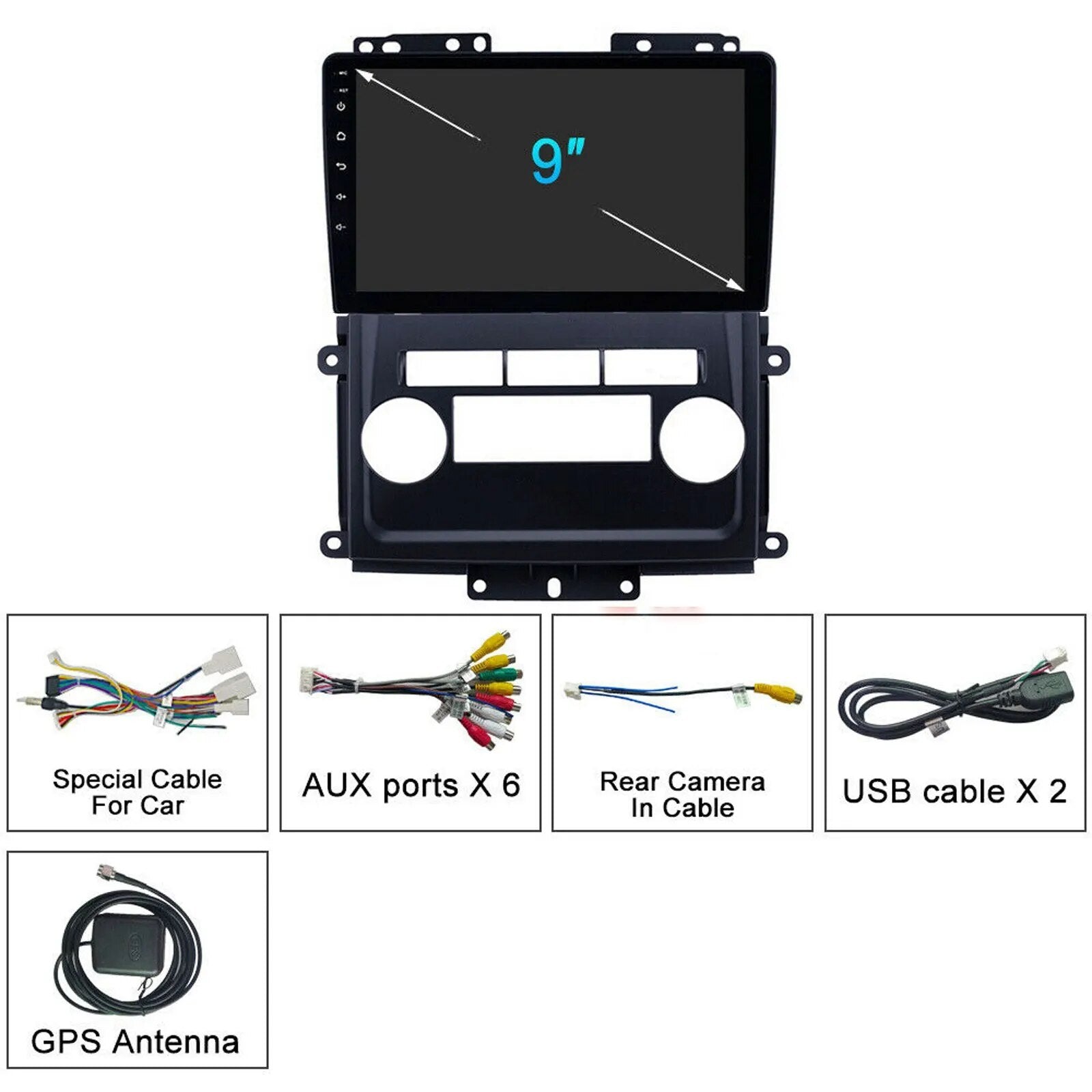 For Nissan Frontier 2009-2012 Car DVD Player Stereo Radio Android 10.1 Multimedia Video Player GPS Navigation Head Unit