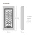 Metal Keypad RFID Access Control System Support Wiegand 26 Output Proximity Card Standalone Door Access Controller 2000 Users