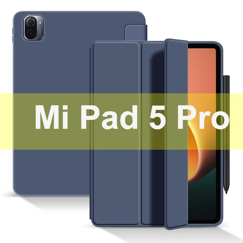For Xiaomi mi pad 4 plus / pad4 Smart Case tablet silicon PU Leather Flip Cover MIPAD 5 Case Pro 11 full Protector Sleeve Sleep