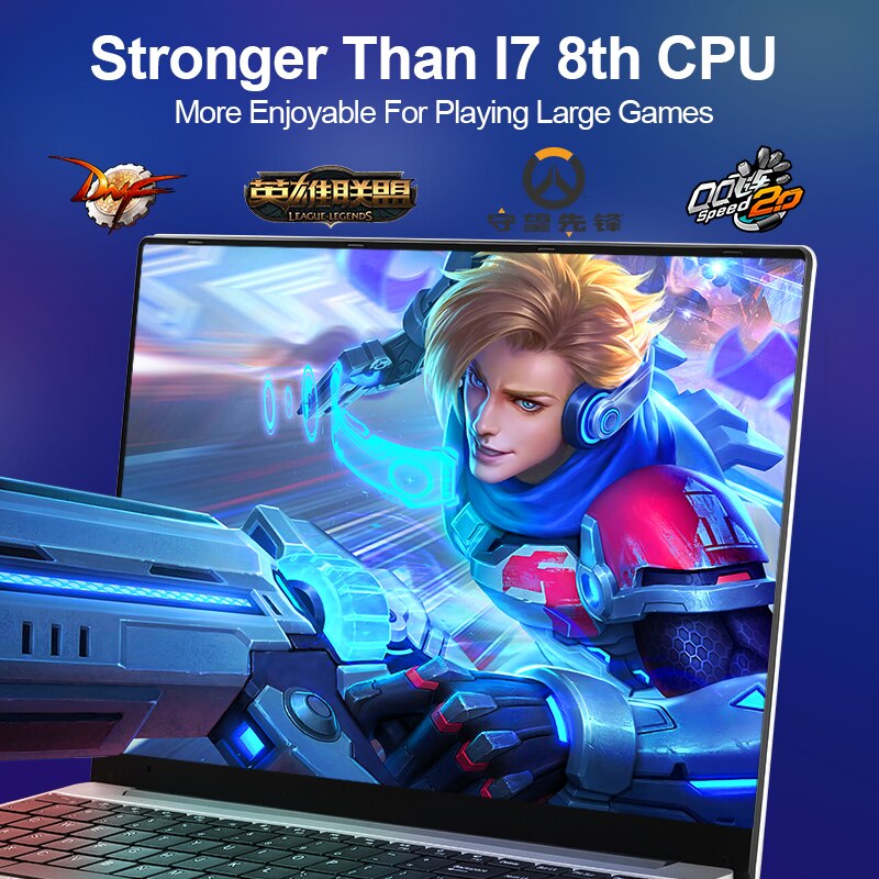 15.6 inch Gaming Laptop Intel Core i7-6560U 8G/16G RAM 1TB/128G/256G/512G SSD Notebook Computer Laptop IPS Display Ultrabook