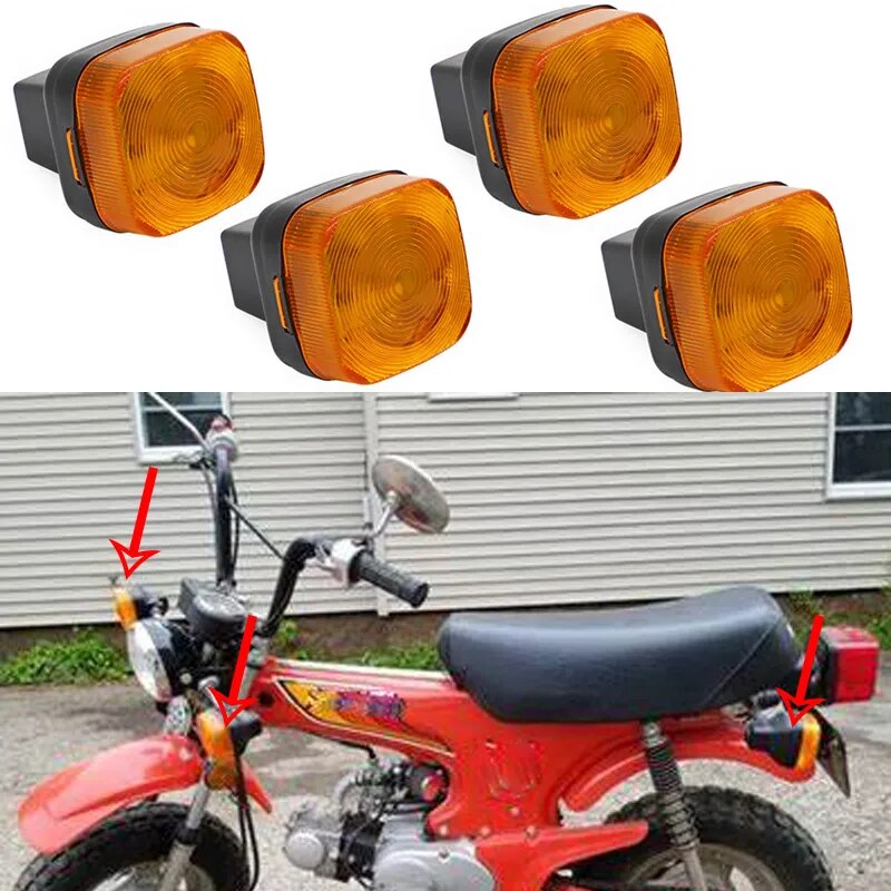 Motorcycle Turn Signal Indicator Winker Light For 1980 Honda CT70 C70 XL80S CB125S 6V Turn Signa light