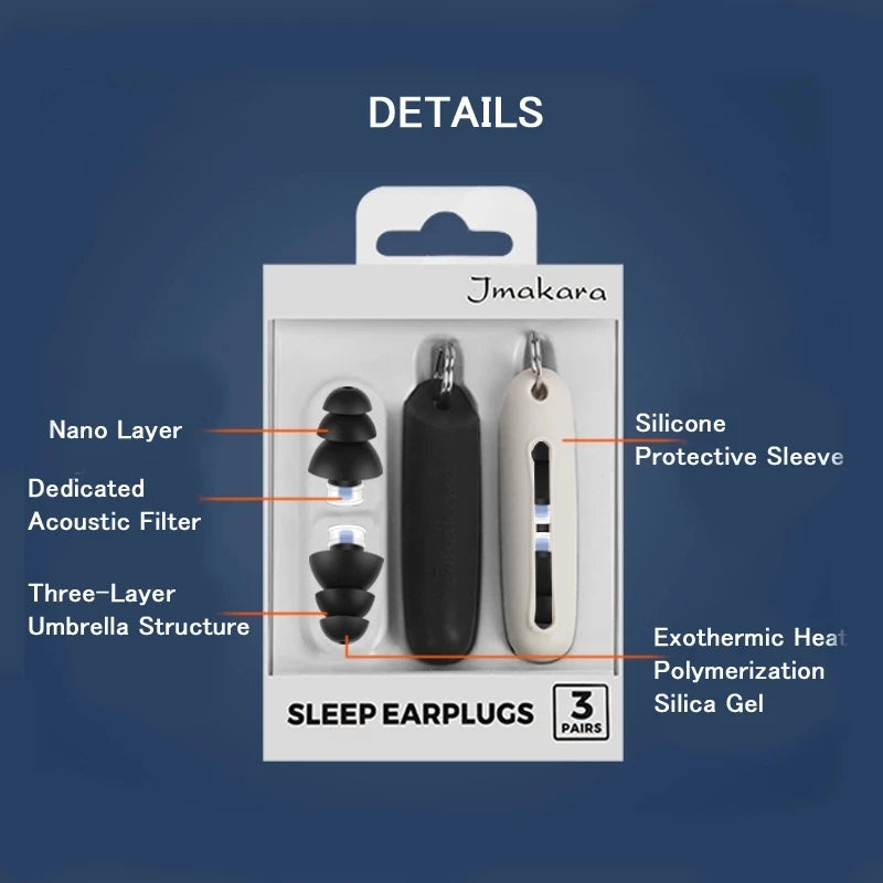 Ear Plugs Tapones Oido Ruido Earplugs Para Dormir Plug Oordoppen Silicone Oordopjes Slapen Anti Noise Reduction Sleep Earplug