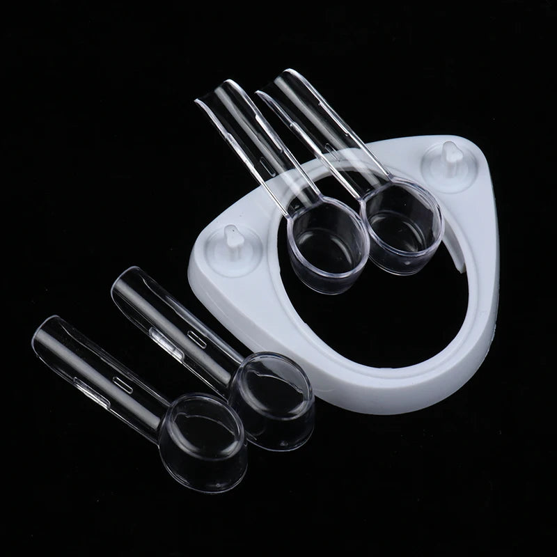 New Electric Toothbrush Base Stand Support Brush Head Holder + 4pcs Cover For Electric Toothbrushes Home Bathroom Tools