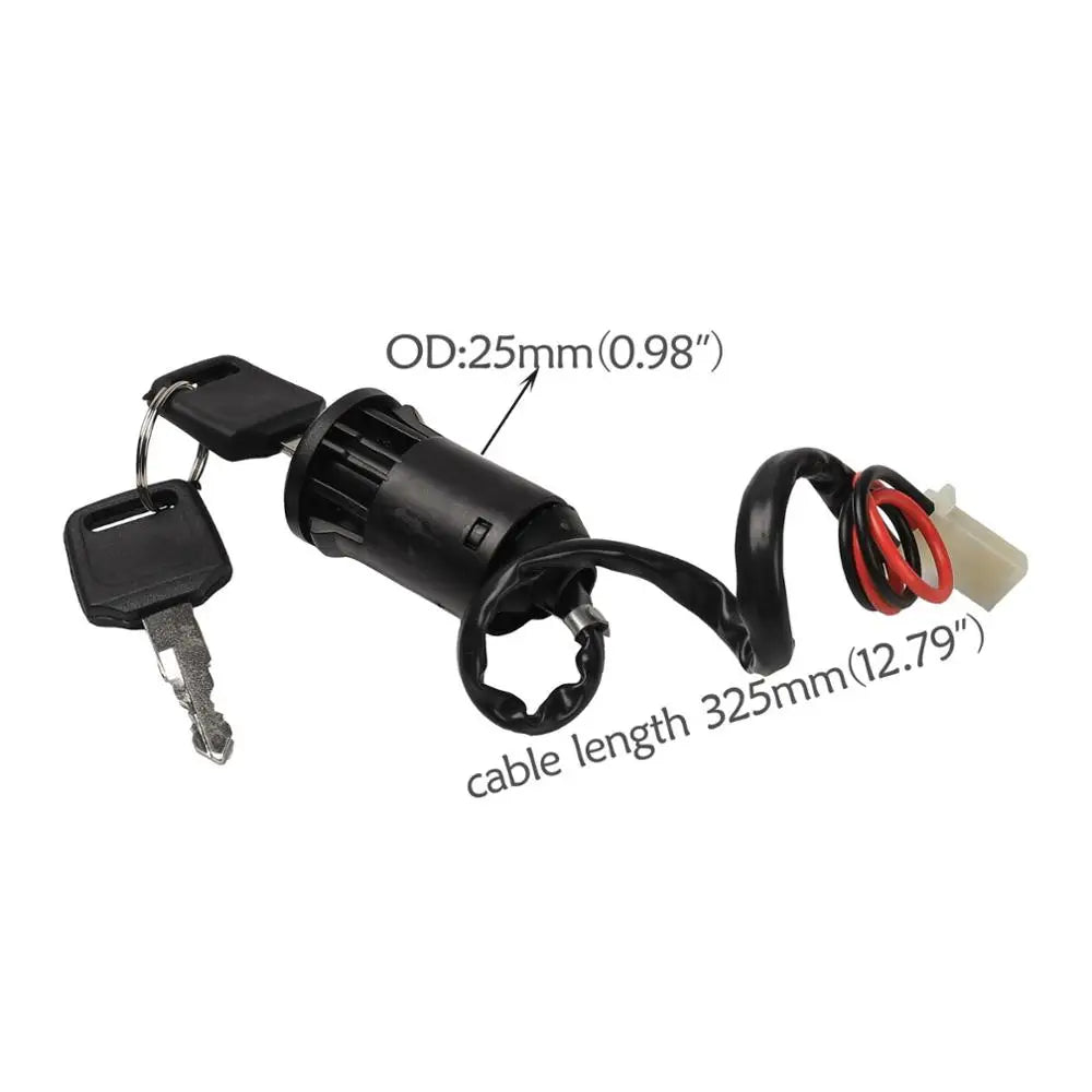 2 Wire Ignition Key Switch for Chinese Kids Gas Electric Go Kart Pit Bike Ignition ON/OFF Switches 4 Keys F Electric