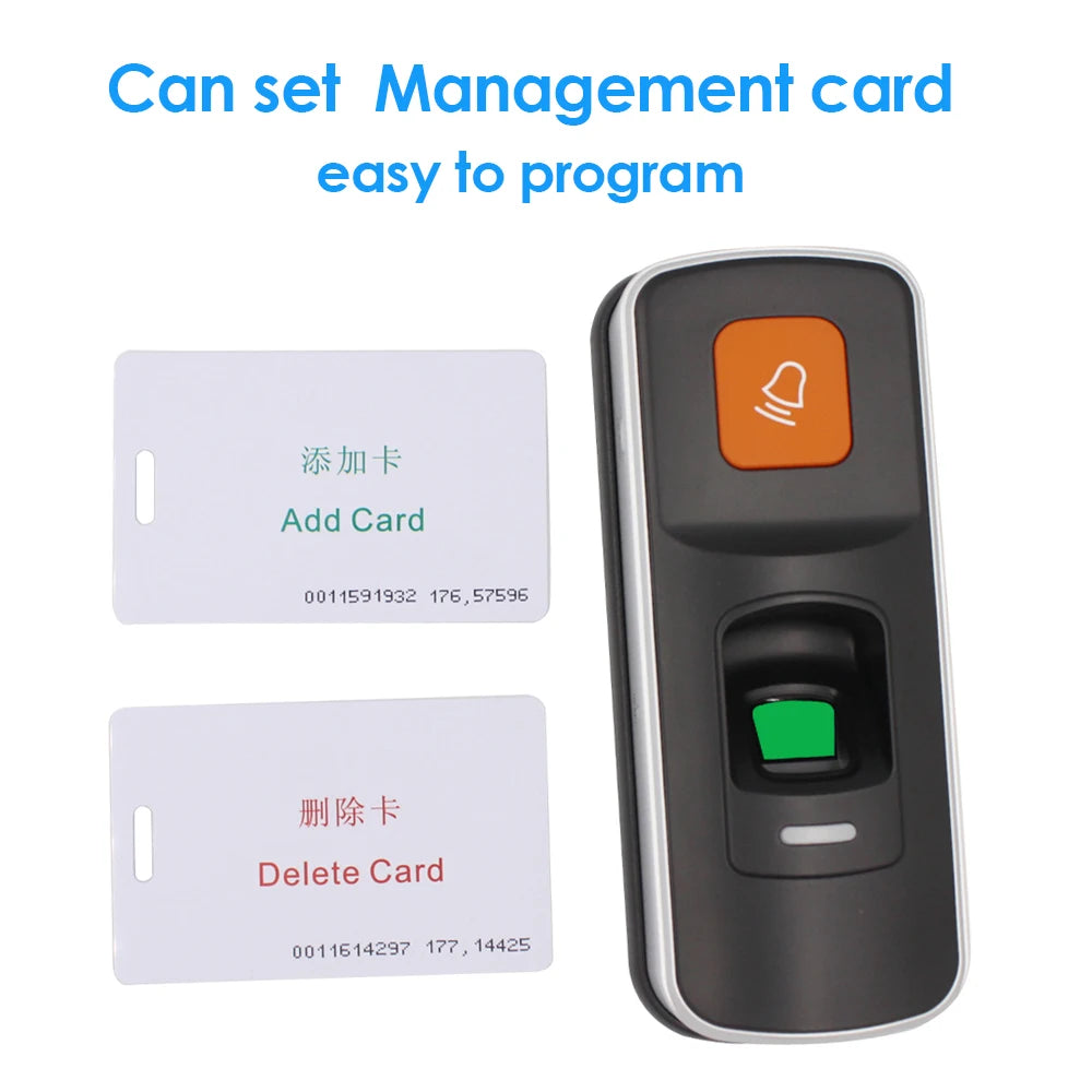 Biometric Access Control Reader Fingerprint with Management Card RFID 125Khz Access Control System Support WG 26 1000 User