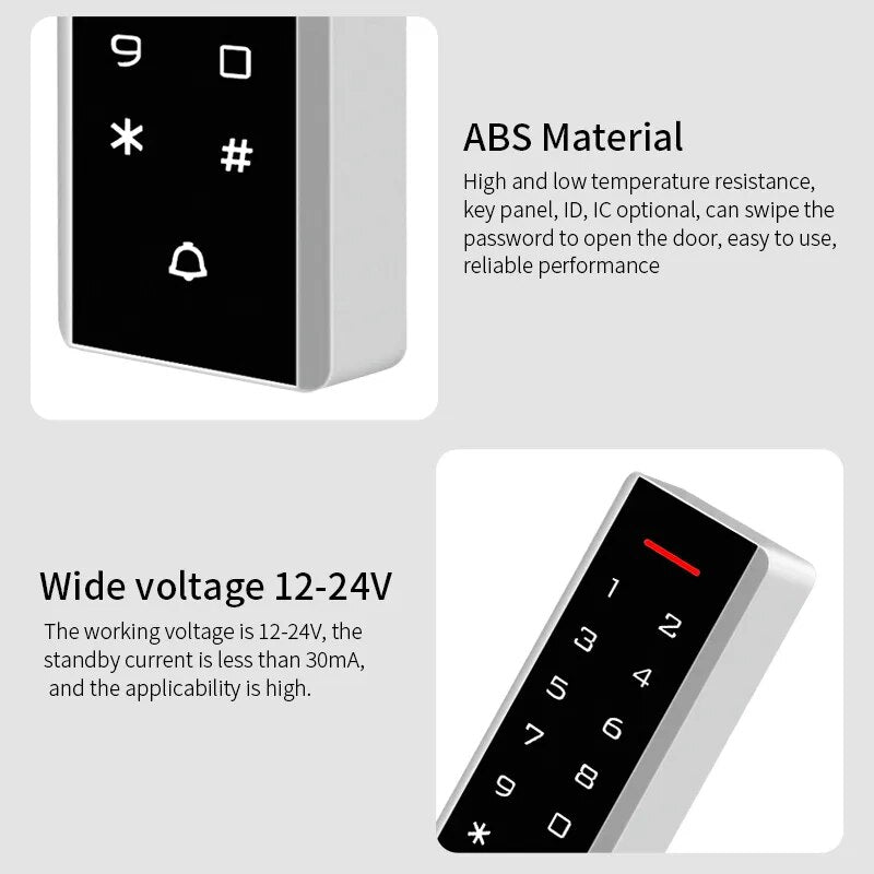 Access Control Password Keypad 125Khz RFID Card Access Card Reader Door Opener System Wiegand 26 Output