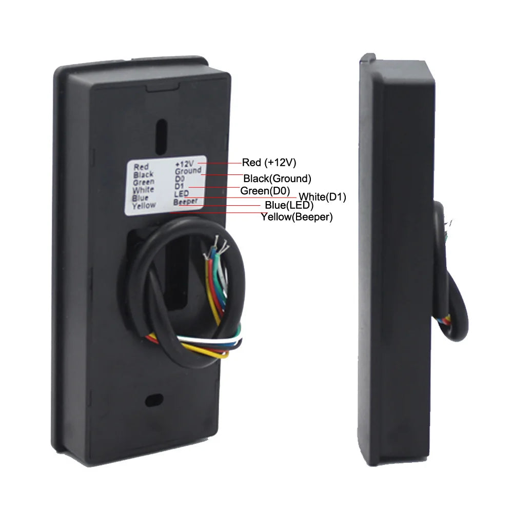 IP68 Waterproof RFID Card Reader 125Khz 13.56Khz Proximity Card Access Control Slave Reader Support Wiegand 26/34 Output