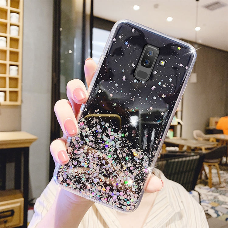 Case For Samsung A8 A6 Plus 2018 Cases Bling Glitter Phone Cover On Samsung A51 A71 A50 A70 A52 A72 A12 J4 J6 Plus J8 2018 Cover