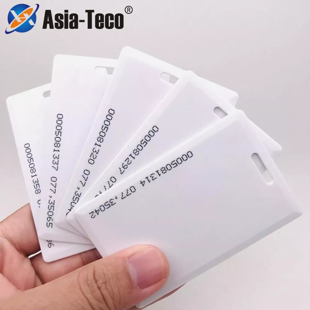 10PCS 1.8mm EM4100 Tk4100 125khz Access Control Card Key RFID chip id attendance card school induction id rice card