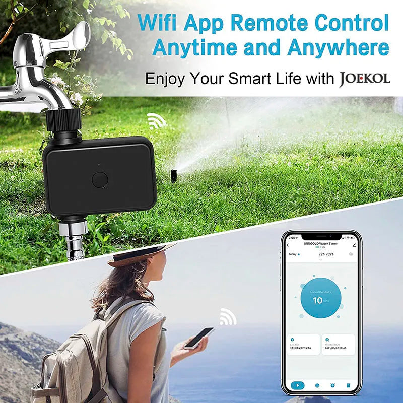 Tuya Smart Garden Watering Timer Wifi Automatic Drip Irrigation Controller Smart Water Valve Garden Automatic Watering System