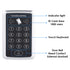 125KHz RFID Access Control Keypad EM Card Reader Door Access Control System Door Lock Opener Keyboard System