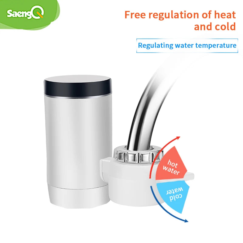 saengQ Kitchen Electric Water Heater Tap Instant Hot Water Faucet Heater Cold Heating Faucet Tankless Instantaneous Water Heater