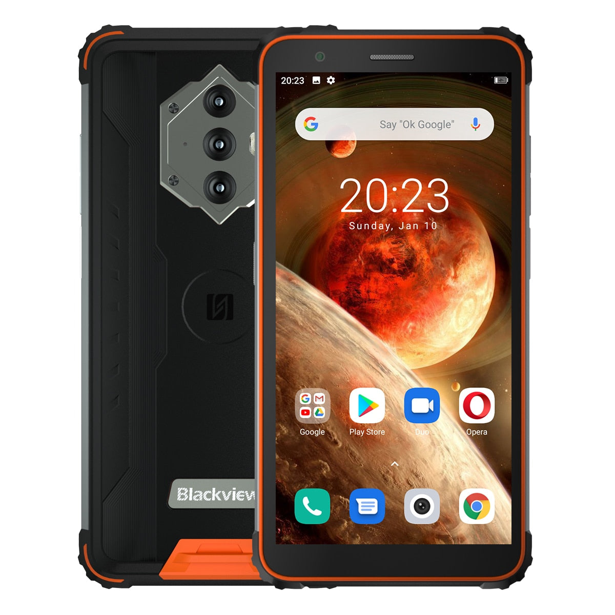 Blackview BV6600 IP68 Waterproof 8580mAh Rugged Smartphone Shockproof Phones 4GB+64GB 5.7" Mobile Phone 16MP Android 10 Unlock