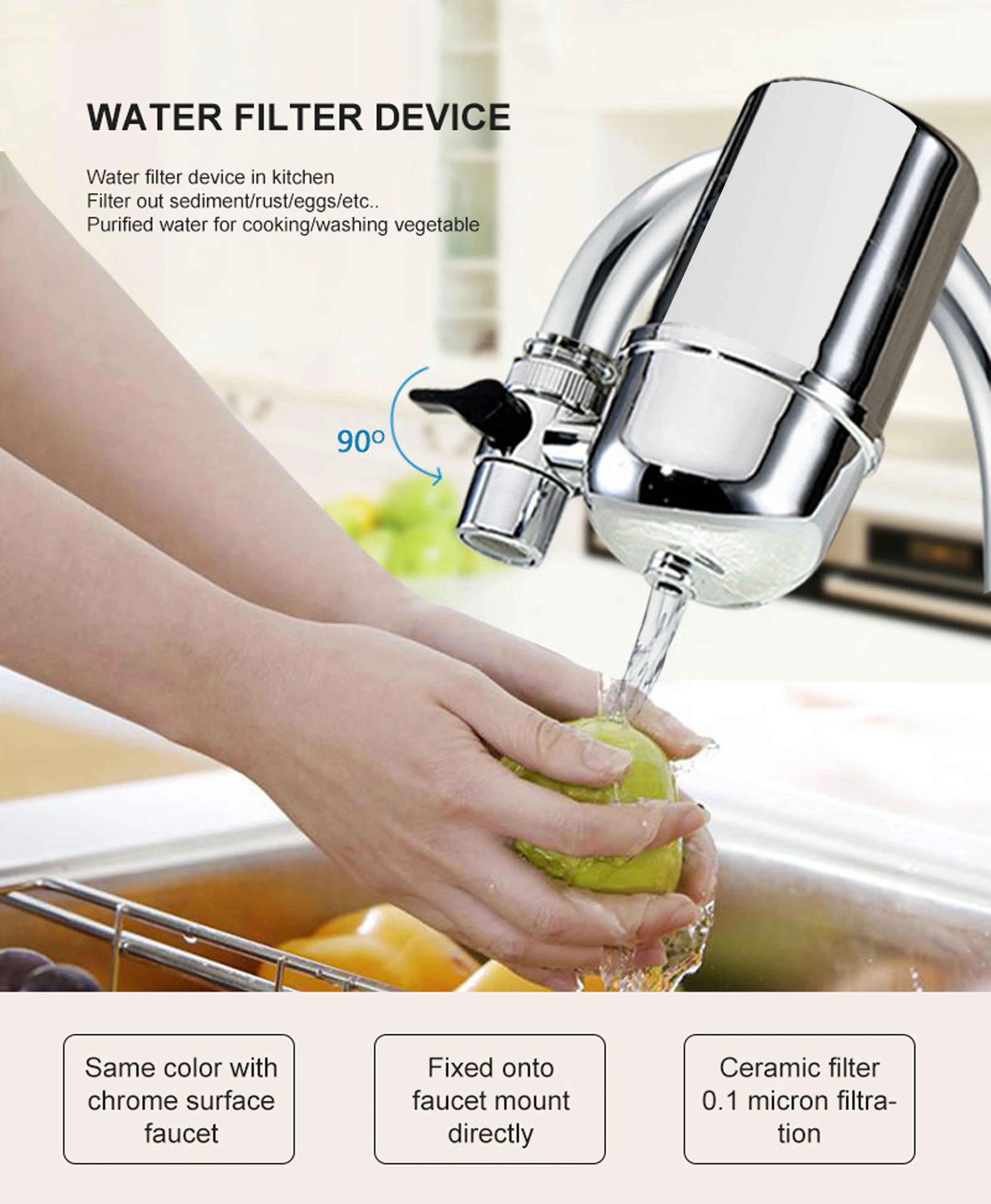 Remove Water Contaminants Alkaline Home Faucet Filter Water Percolator for Kitchen Accessories