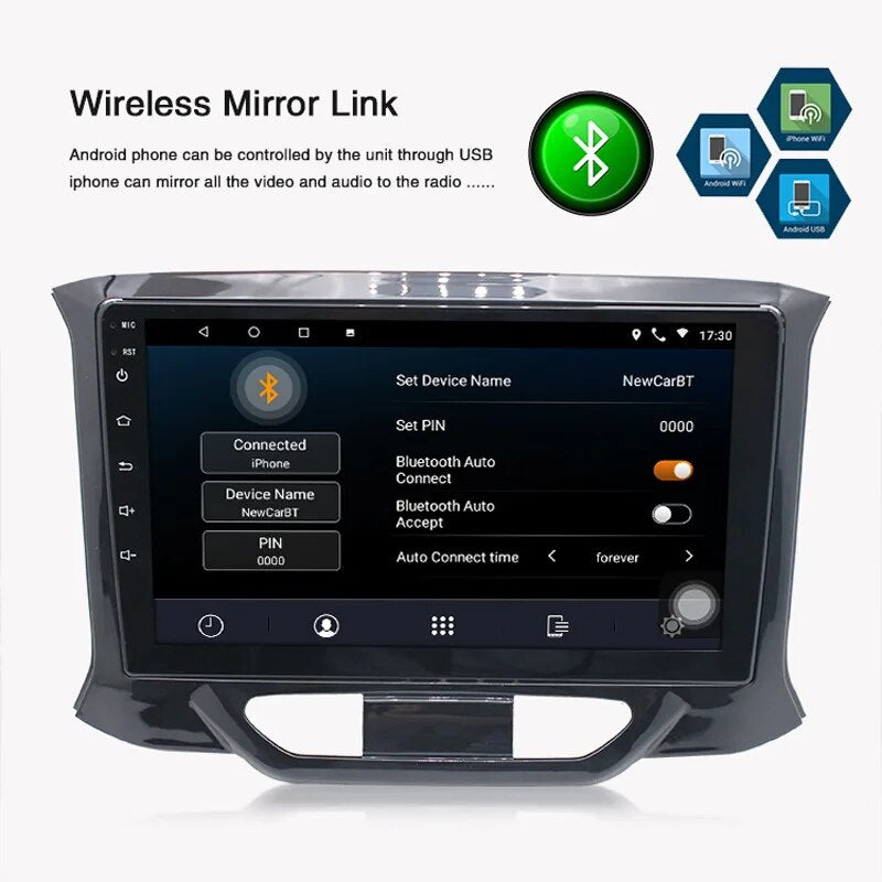 9 Inch Android 10.0 Car Radio Multimedia Video Player Wifi GPS Navigation Head Unit for LADA X RAY 2015 - 2019 3G/4G 2Din