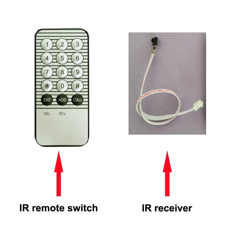 RFID Embed Control Module,Intercom Access ,Elevator Access Control 9-24V DC Power 2pcs Mother Card 10pcs Em Key Fob