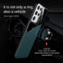 leather texture car magnetic back cover for samsung galaxy s21 s22 s23 ultra plus s20 fe 5G case TPU soft frame shockproof coque