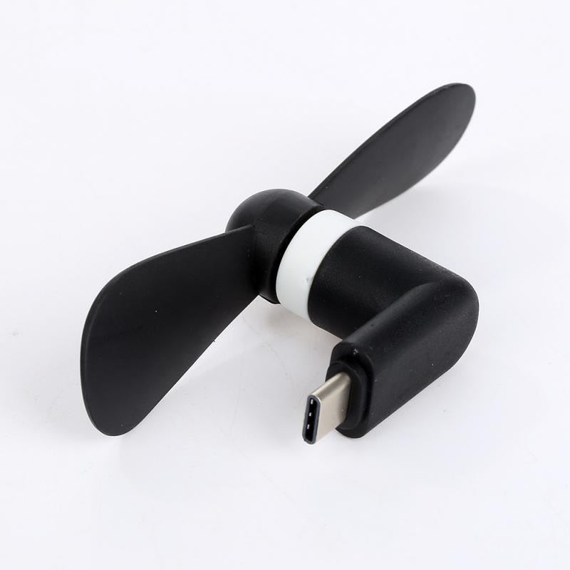 1PC Portable Mini 2 In 1 Mobile Phone Fan Type C Adapter  Smartphone For Android Hanldheld Cooling Fan