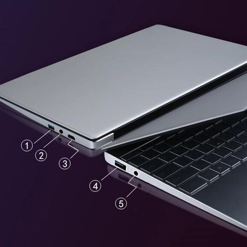 Intel Celeron J4105 15.6 inch Windows 10 Pro 1920*1080 glass panel Laptop DDR4 12GB RAM 128GB/256GB/512GB/1TB HDMI Notebook