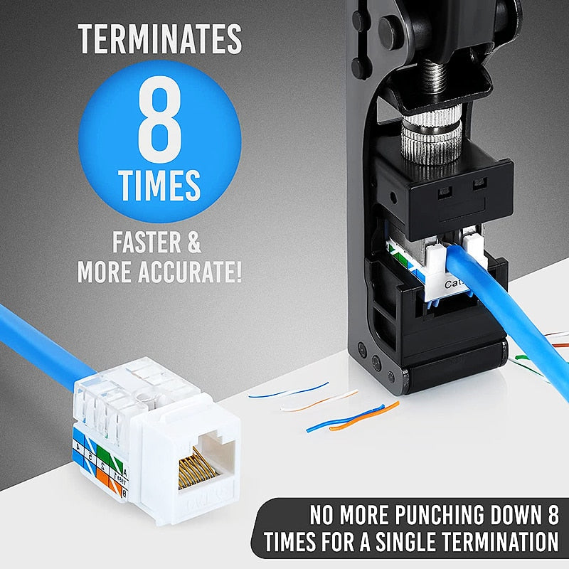 HTOC Network Module Wire Cutter RJ45 Module Frame Wire Cutter Tool Termination  For 4-Pair UTP Jacks (Suitable for 90° Module)