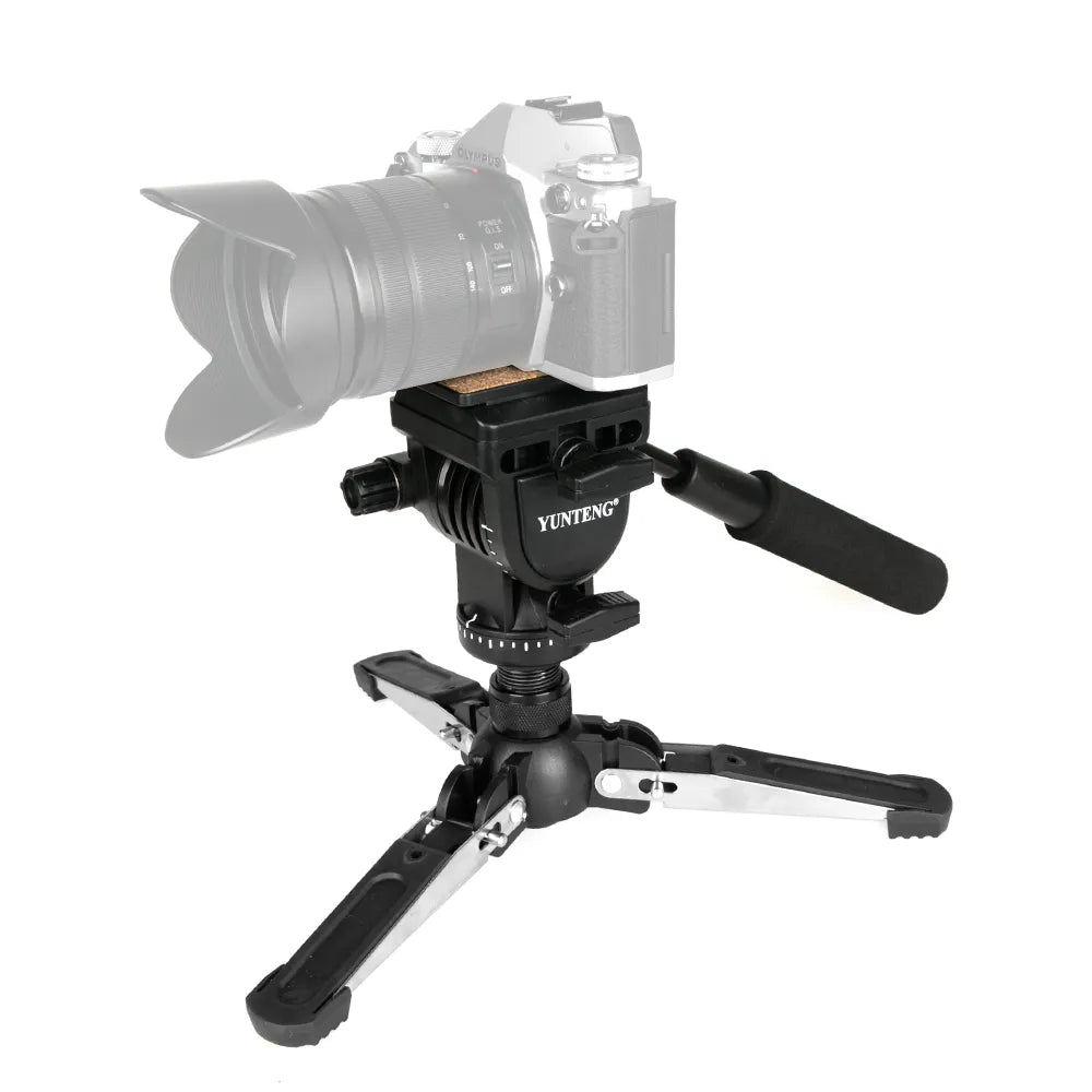 Yunteng VCT-288 Camera Monopod + Fluid Pan Head + Unipod Holder For Canon Nikon and all DSLR with 1/4" Mount Free Shipping