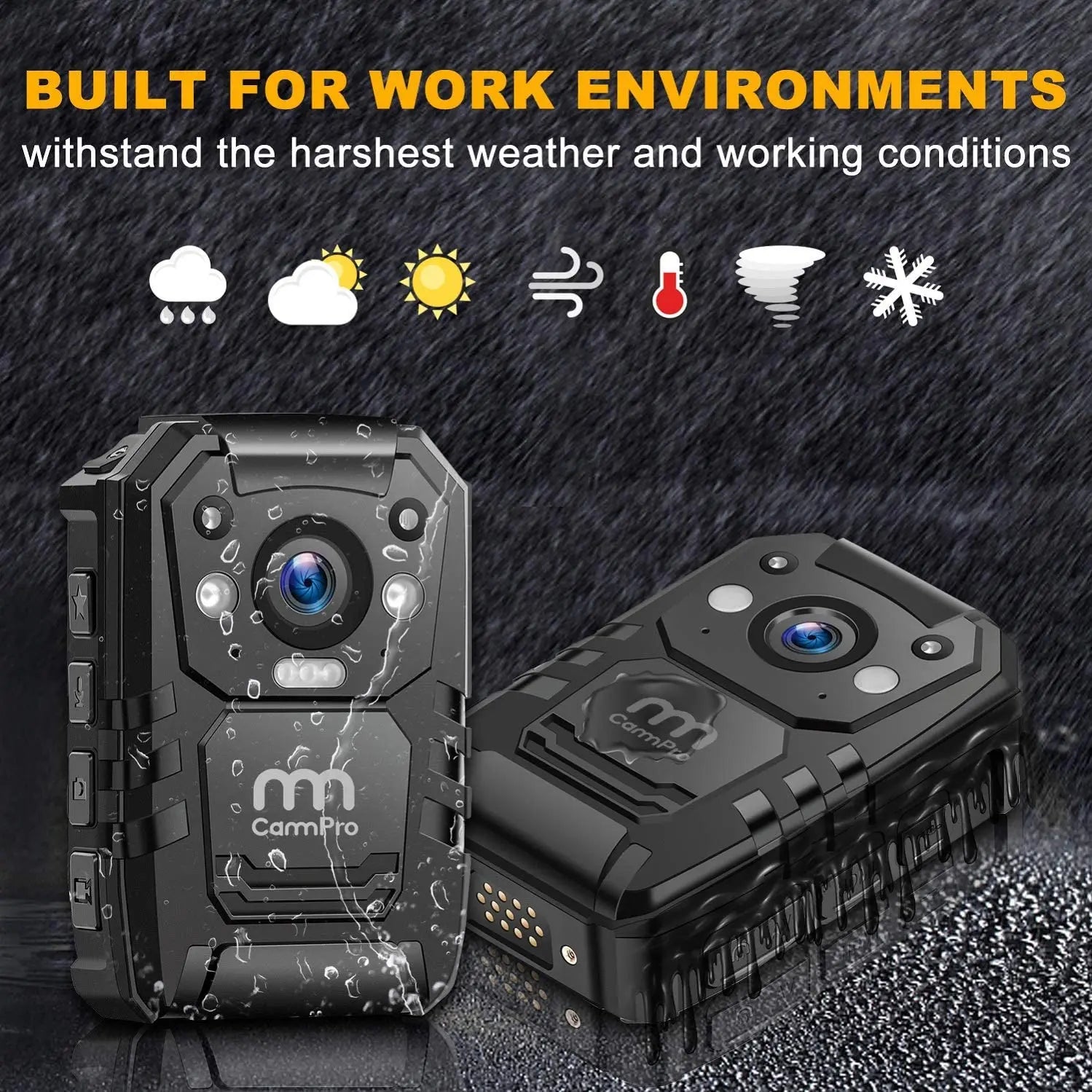 CammPro i826 Body Worn Camera Digital Video Recorder HD 1296P Wearable Nanny Cameras