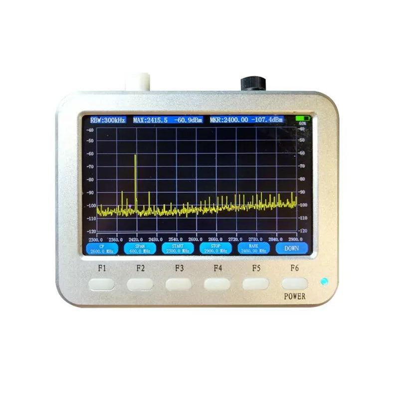 New Handheld 10MHz~2.7GHz Spectrum Analyzer 5.0 inch LCD Display Signal Frequency Measuring Instrument XT-127