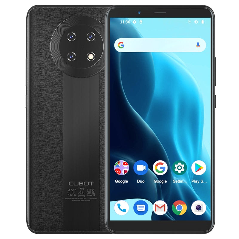 Cubot Note 9 Smartphone 5900mAh Battery Octa Core Mobile Phone 5.99" Screen 3GB+32GB Telephone Triple Camera Android 11 Dual SIM