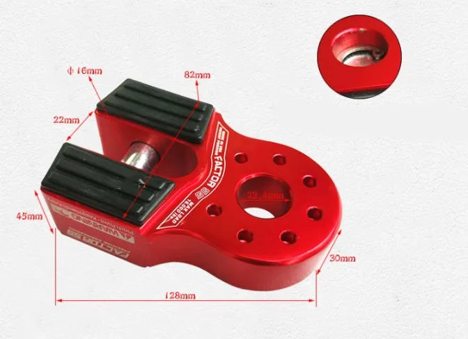 10T winch traction rope metal connection piece trailer trailer webbing sling lifting sling