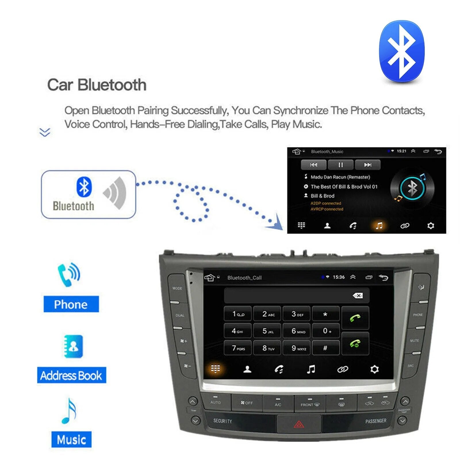 9" Android 10 Car Radio Autoradio For Lexus IS250 IS300 IS350 2005-2012 DVD GPS Navigation Multimedia Player Head Unit 2 Din
