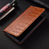 Crocodile Genuine Flip Leather Case For Meizu 15 M15 16 16S 16T 16TH 16XS 17 18 18S 18X 20 Note 8 9 Pro Lite Phone Cover Cases