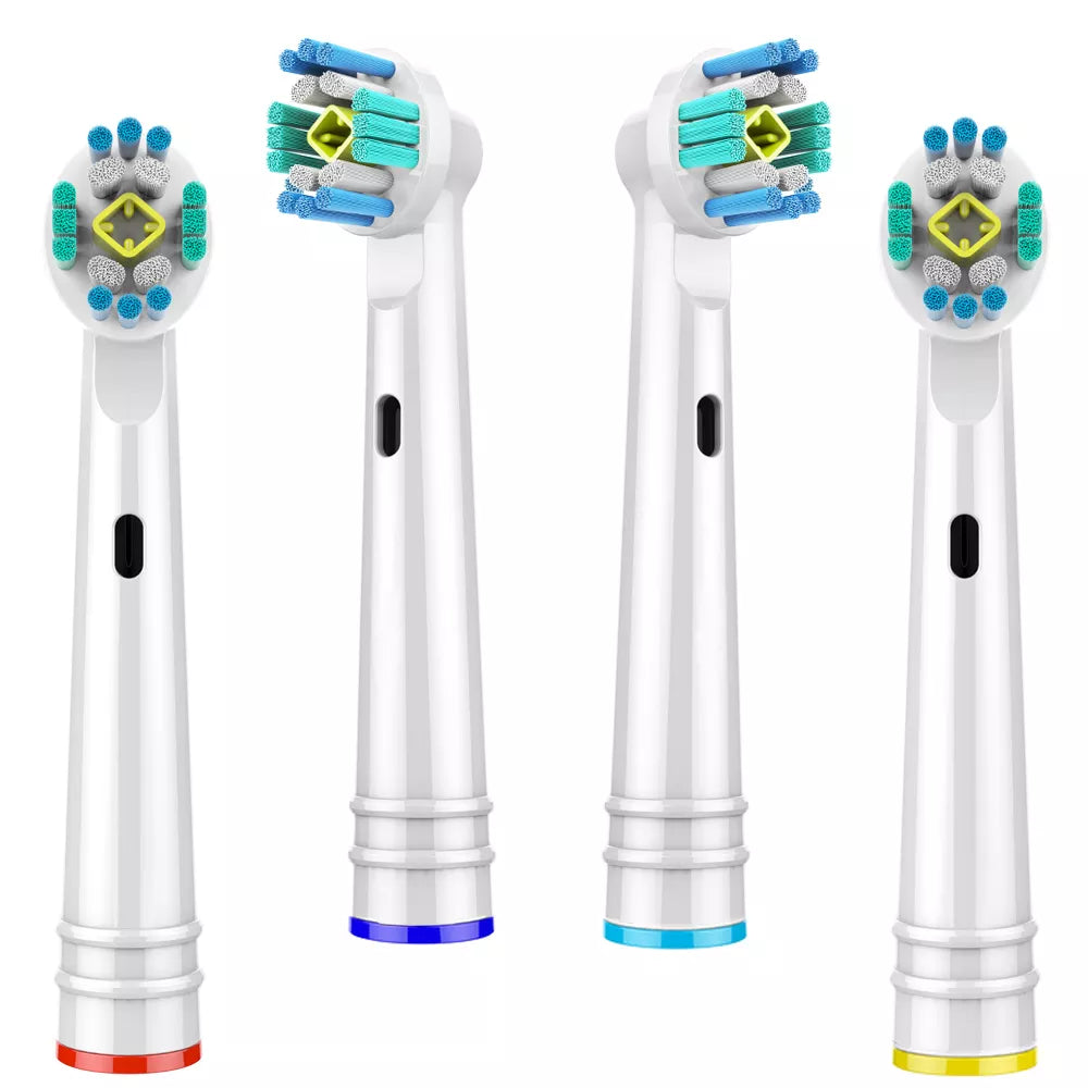 Electric Toothbrush Replacement Brush Heads For Braun Oral B 3D Whitening Toothbrush Heads Nozzles 4/8pcs Brush Head for Oralb