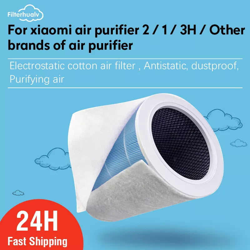 10 PCS PM2.5 Filter Kimberley Electrostatic Cotton Anti-dust Cotton For Xiaomi Air Purifier 2 2C 2H 2S 3 3C 3H Air Conditioner