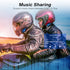 Fodsports M1-S Plus Motorcycle Intercom Helmet Bluetooth Headset 8 Riders 2000M Interphone Communicator FM Radio Music Sharing