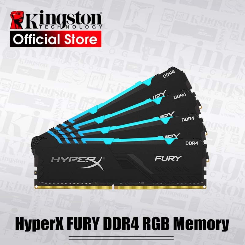 Kingston HyperX FURY DDR4 RGB Memory 2666 MHz DDR4 CL15 DIMM XMP 8GB 16GB  Memoria Ram ddr4 for Desktop Memory Rams