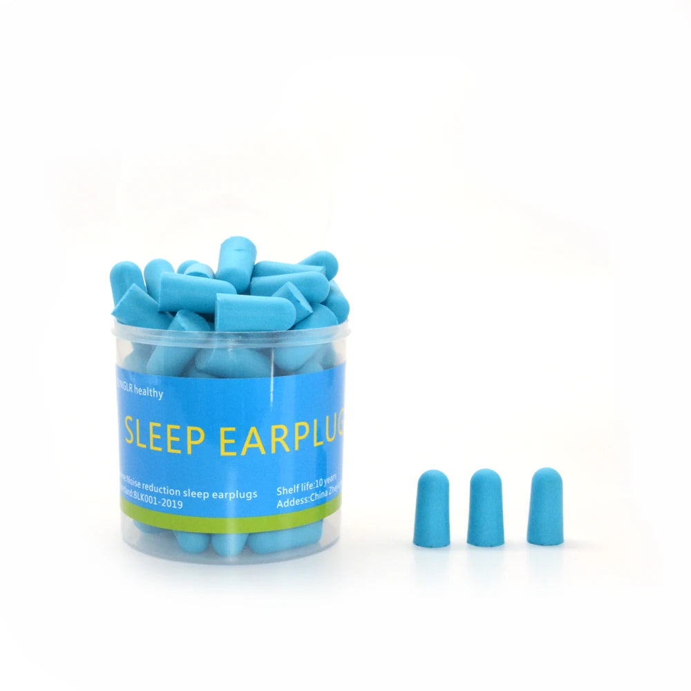 30/60 Pcs Earplugs Sound Insulation Soft Foam For Sleeping Earplug Anti Noise Reduction Sleep Cancelling Protection Ear Plugs