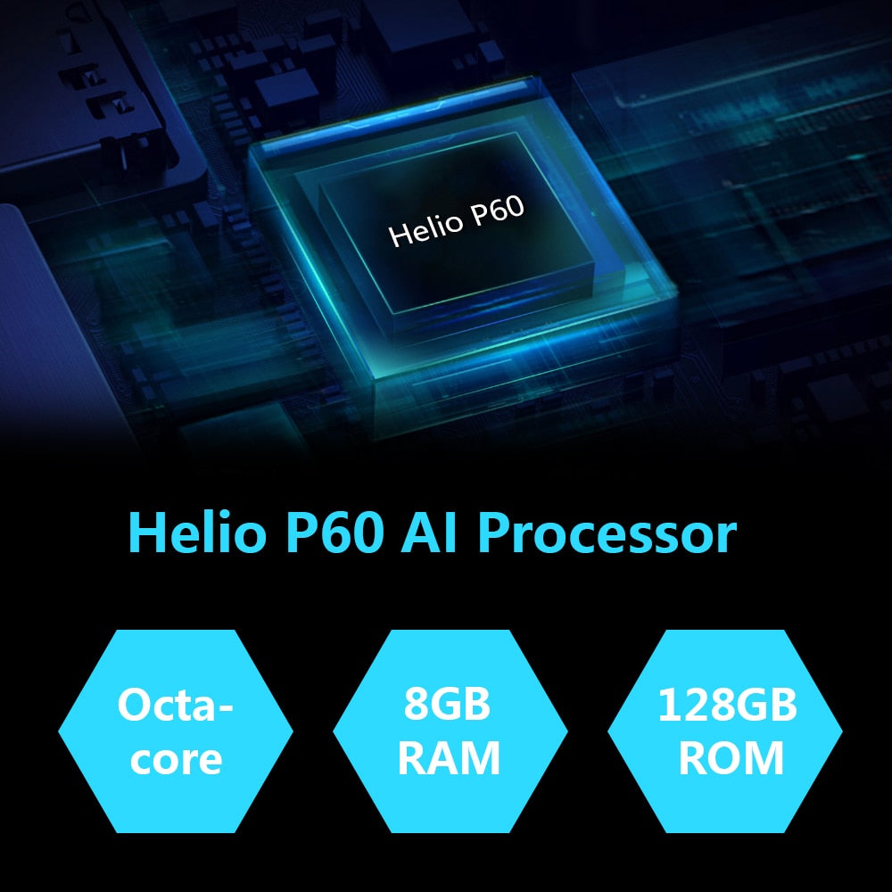 8GB Smartphone Cubot X30 NFC 48MP Five Camera 32MP Selfie 128GB ROM 6.4" FHD+ Fullview Global Version Helio P60 Mobile Phone OTG