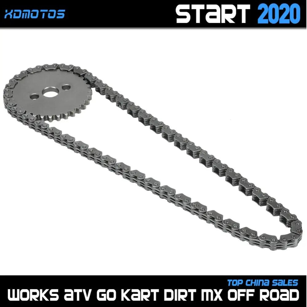 Motorcycle Timing Chain 32T Timing Sprocket Kit For Yinxiang YX 150 160 Engine 150cc 160cc Dirt Pit Bike Monkey Atv Quad Parts