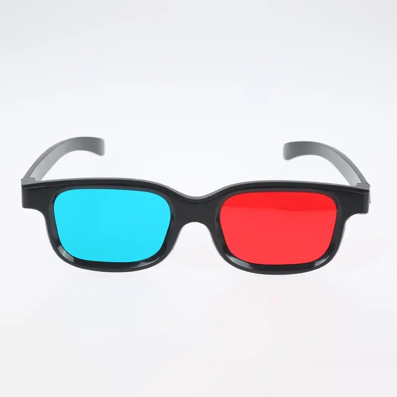 Black Frame Red Blue 3D Glasses Home Theater Immersive Experience For Dimensional Anaglyph Movie Game DVD Video Gift Glasses Rub