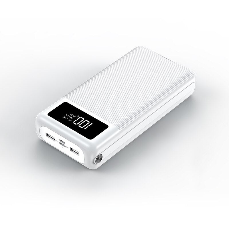 Large Capacity 30000mAh Power Bank Quick Charge 2 USB Fast Charging Portable Powerbank for IPhone Samsung Xiaomi Mi Dropshipping