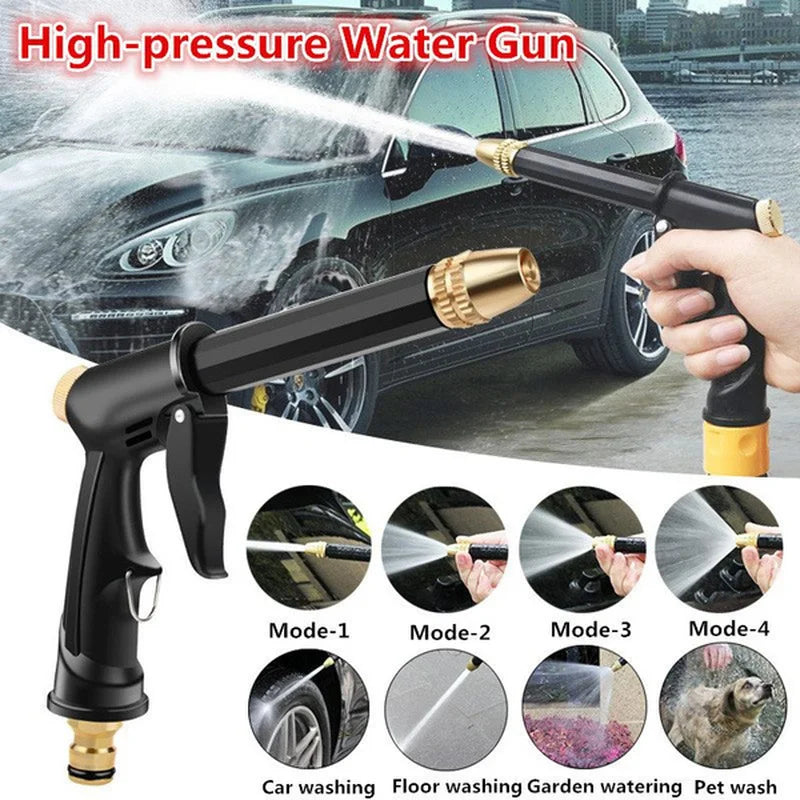 Portable High-pressure Water Gun Adjustable Metal Cleaning Car Wash Machine Garden Watering Hose Nozzle Sprinkler Foam Water Gun