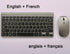2.4G Wireless Keyboard and Mouse Mini Protable Silent Mice Russian Korean French Hebrew Keyboard Kit for Laptop Mac PC TV Box