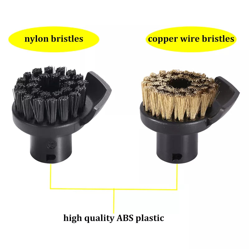 Cleaning Brushes With Scraper for Karcher SC1 SC2 SC3 SC4 SC5 SC7 CTK10 Steam Cleaner Accessories Nylon/Copper Wire Bristle