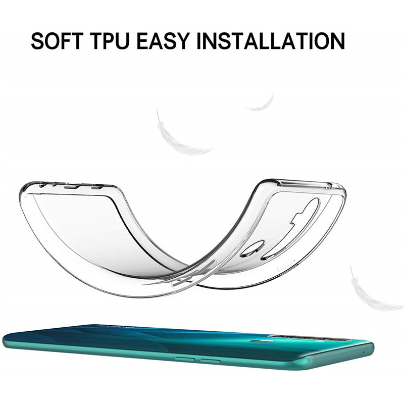Ultra-thin Transparent Phone Case For OPPO Realme V11 V15 C20 C17 C12 C15 C11 C2 7i 5i 6i X7 X50 X2 7 6 5 3 Pro Soft TPU Cover