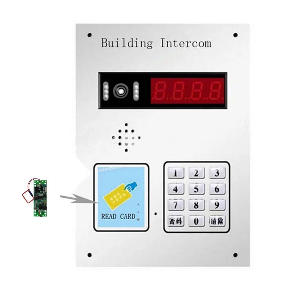 RFID Embed Control Module,Intercom Access ,Elevator Access Control 9-24V DC Power 2pcs Mother Card 10pcs Em Key Fob