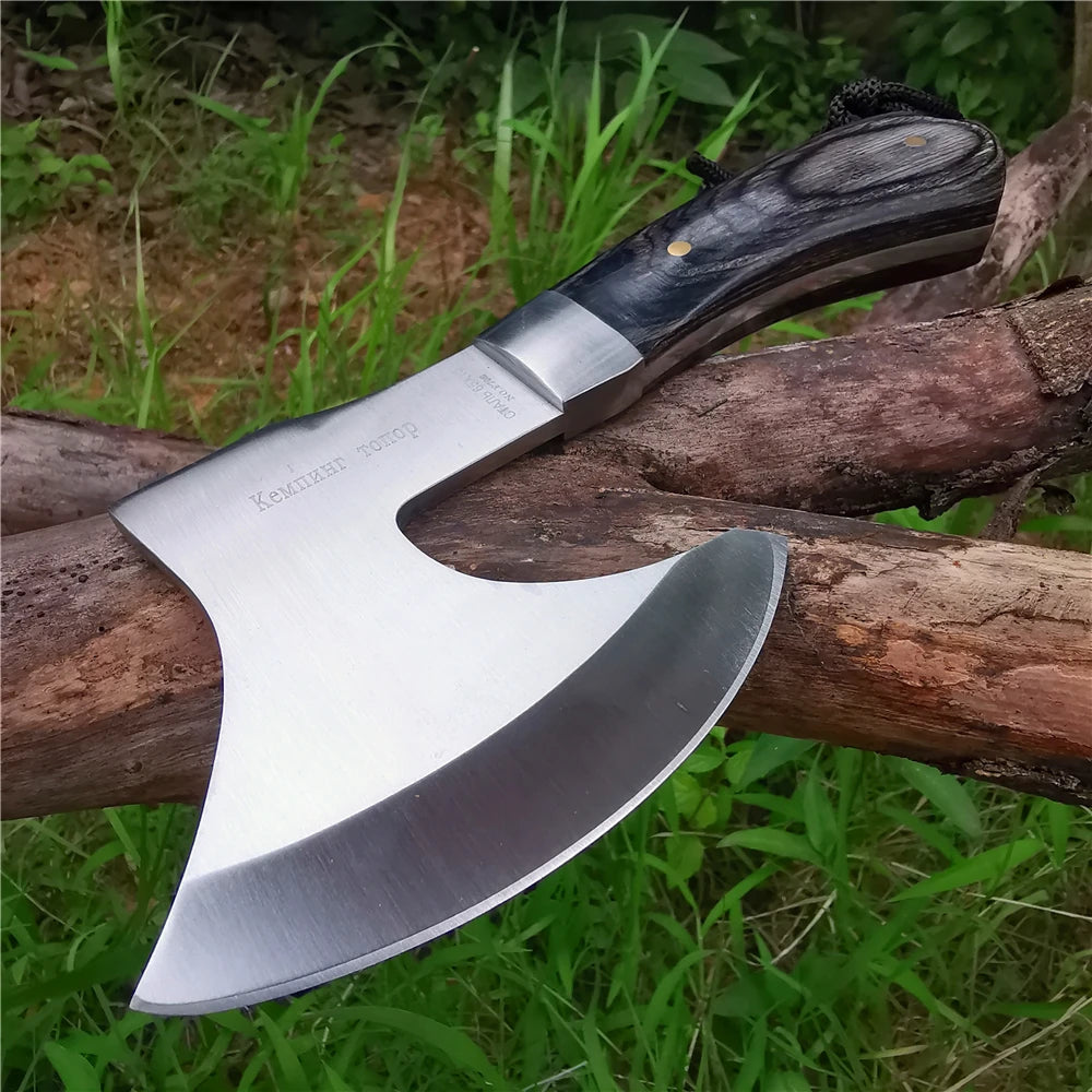 High hardness battle axe, outdoor jungle camping bone cutter, fire axe, life-saving tool, sharp and durable