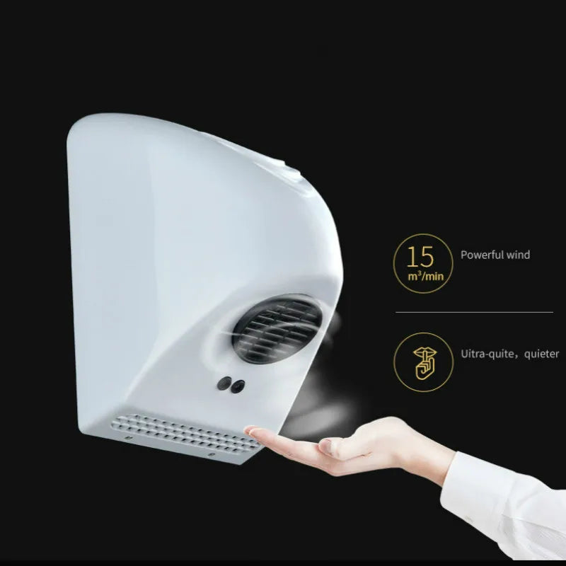 Automatic Hand Dryer Wall-mounted Electric Induction Commercial Bathroom Washroom Wind Blower