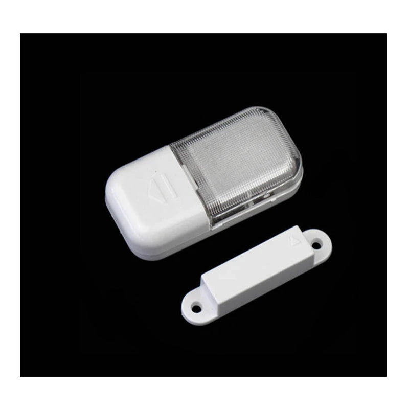 Home Alarm Door Window Sensor Detector Magnetic Contact Cabinet Light Battery Magnetic Control Light Cabinet Door Alarm Sensor