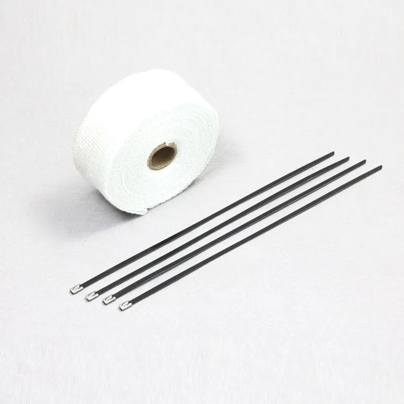 5m 10m Motorcycle Exhaust Pipe Header Heat Wrap Resistant Stainless Steel Tie Manifold Insulation Cloth Roll FT002